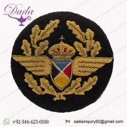 Sabena World Airlines flight officer cap badge