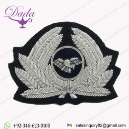 Pilot Badge for Cap Generic Badge Airline Cap Badge Silver