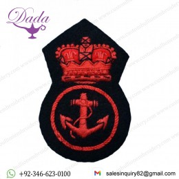 navy engine room artificer cap badge queen crown red