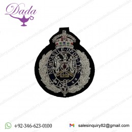 Newcastle Upon Tyne Embroidered Bullion Wire Hat Badge Service Cap Badge