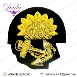 P & O OCEAN LINE SHIP CREW AND OFFICERS HAT CAP BADGE