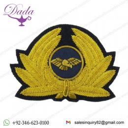 pilot badge for cap generic badge airline cap badge gold