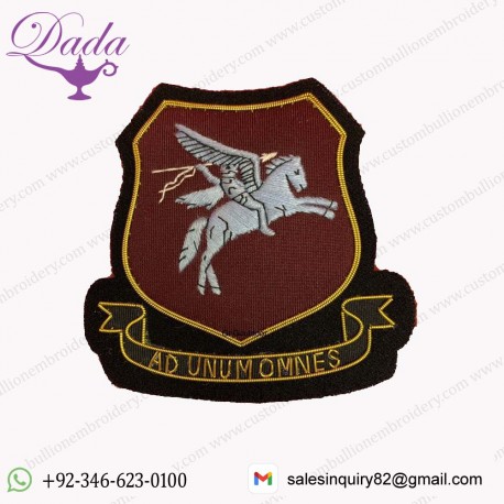 Airborne PEGASUS Blazer Badge Hand Embroidered PEGASUS Badge
