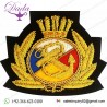 Royal Navy Merchant Badge Bullion Wire Hand Embroidery Blazer Badges 70mm 85m