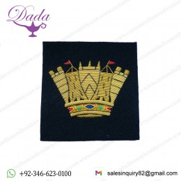 NAVAL CORONET BLAZER BADGE
