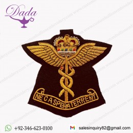 RAF Royal Air Force Medical Regimental Military Blazer Badge Bullion