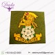 THE YORKSHIRE REGIMENT BLAZER BADGE GREEN BACKING