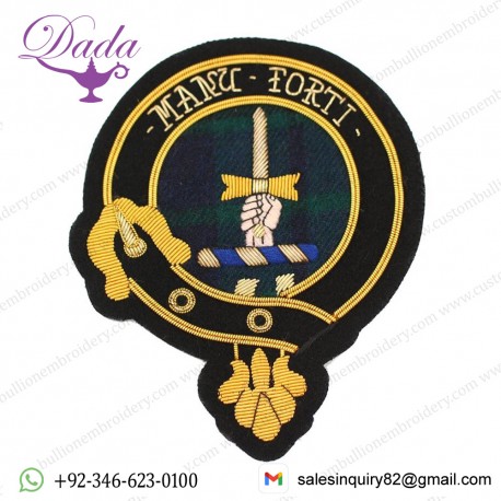 Clan MacKay Embroidered Badge