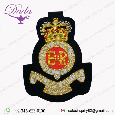 (RHA) Royal Horse Artillery Bullion Wire Badge