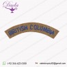 WW1 PATTERN CANADIAN ARMY CLOTH SHOULDER TITLE BRITISH COLUMBIA REGIMENT CANADA