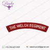 WWII TYPE BRITISH ARMY CLOTH SHOULDER TITLE RE ENACTOR THE WELCH REGIMENT