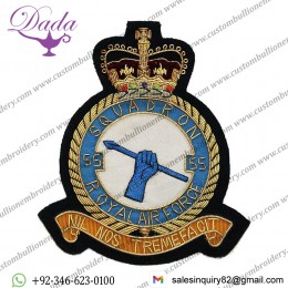 RAF 55 Squadron Wire Blazer Badge