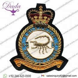 RAF 84 Squadron Wire Blazer Badge