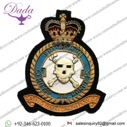 RAF 100 Squadron Wire Blazer Badge