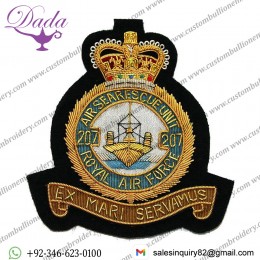 RAF 207 (Air Sea Rescue) Squadron Unit Wire Badge