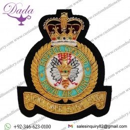 RAF Bomber Command Squadron Wire Blazer Badge