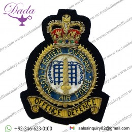 RAF Fighter Command Squadron Blazer Badge