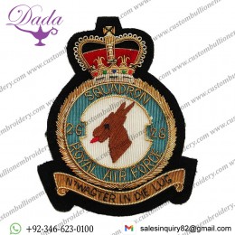 Royal Air Force Blazer Badge, 26 Squadron, Wire