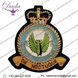 Royal Air Force Blazer Badge, 39 Squadron, Wire