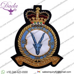 Royal Air Force Blazer Badge, 60 Squadron, Wire