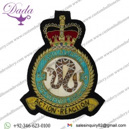 Royal Air Force Regiment Blazer Badge, 26 Squadron, Wire