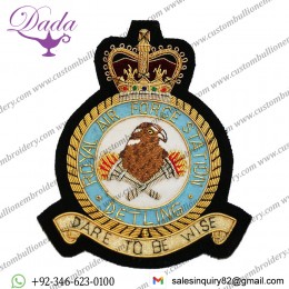 Royal Air Force Squadron Blazer Badge Detling, Wire