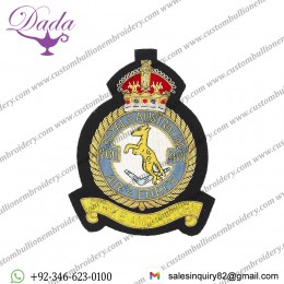 Royal Australian Air Force Blazer Badge, 460 Squadron, Wire