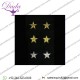 Mylar Stars Hand Embroidered