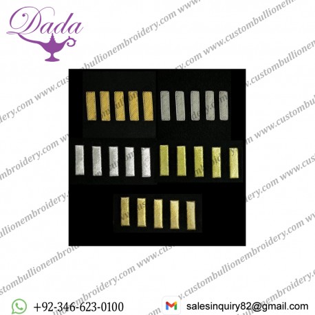 Hand Embroidered Service Bars Insignia