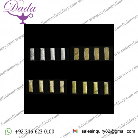 Police Lieutenant Bars Insignia Hand Embroidered