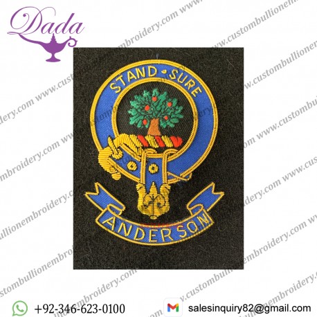 Anderson Clan Embroidered Crest