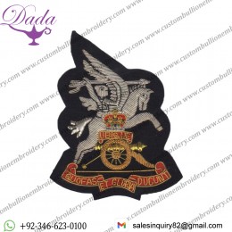 Royal Artillery Blazer Badge, Airborne, Wire