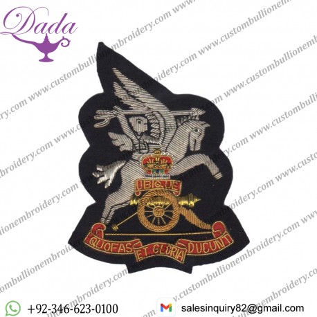 Royal Artillery Blazer Badge, Airborne, Wire