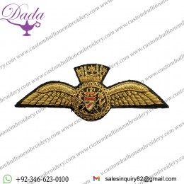 British Airways pilots wing gold bullion cloth uniform badge