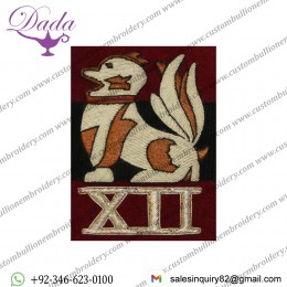 Army Blazer Badge, 12th, Wire