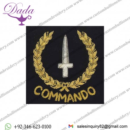 Army Commando Wire Blazer Badge