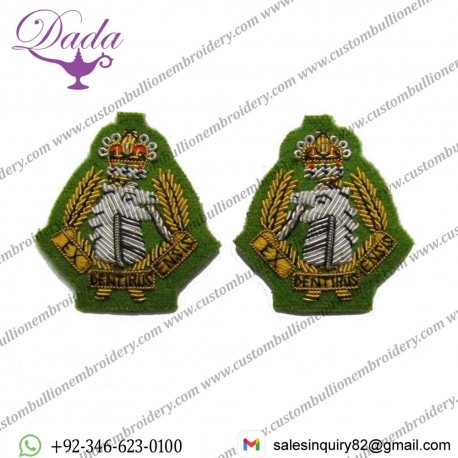 Badge Army Dental Corps Collar Badge Pair