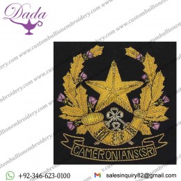 Cameronians Blazer Badge, Wire