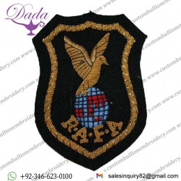 Royal Air Force Association Blazer Badge, Crested, Wire