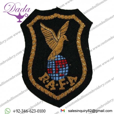 Royal Air Force Association Blazer Badge, Crested, Wire