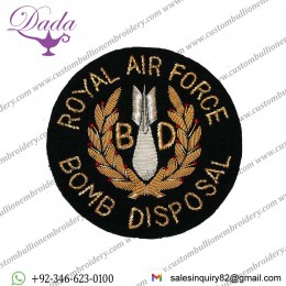 Royal Air Force Blazer Badge, Bomb Disposal, Wire