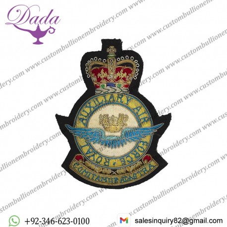 Royal Auxiliary Air Force Blazer Badge, Wire