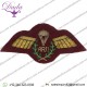 APJI Gold On PARA Maroon Badge, Gold Bullion Embroidery