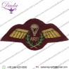 APJI Gold On PARA Maroon Badge, Gold Bullion Embroidery