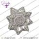 Badge Star Silver 27mm Military Bullion Badges