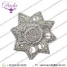 Badge Star Silver 27mm Military Bullion Badges