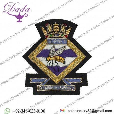 HMS Cornet Blazer Badge, Wire