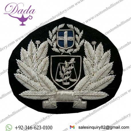 HAND EMBROIDERY POLICE BADGES WHOLESALE