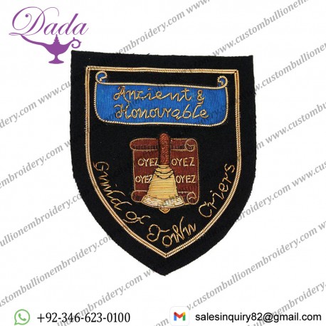 Guild of Town Criers Blazer Badge, Wire