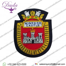 Hand Embroidery Shield Felt Badge